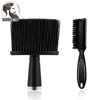 2 Stuks Kapper Nekborstel Set Kapsel Hals Stofdoek Borstels Kapper Scheermes Clipper Reinigingsborstel Salon Mannen Baard Styling Tools