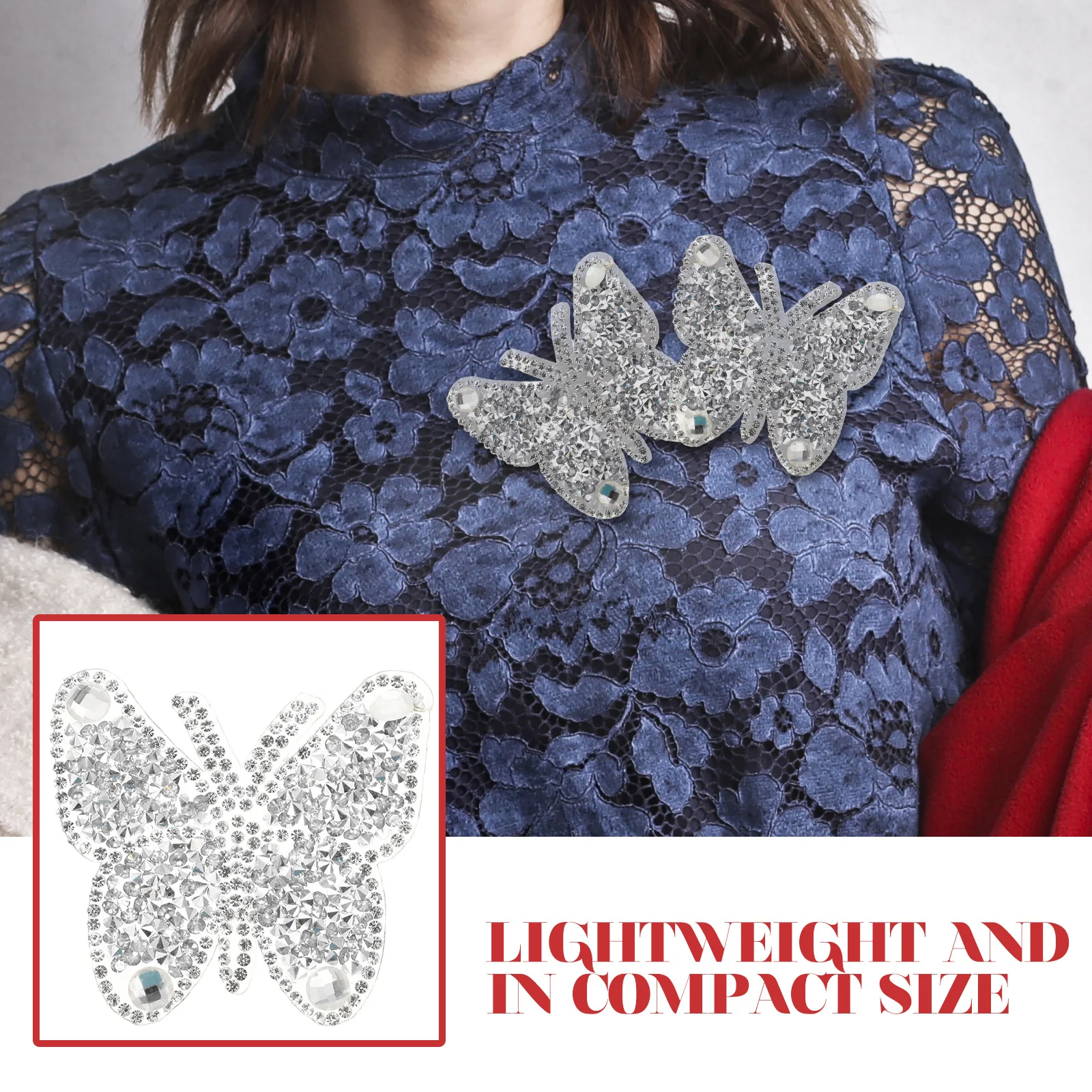 

10Pcs Rhinestone Embellishment Patches Iron on Sewing Repair Decor for Clothes Bags Hats DIY Craft Garment