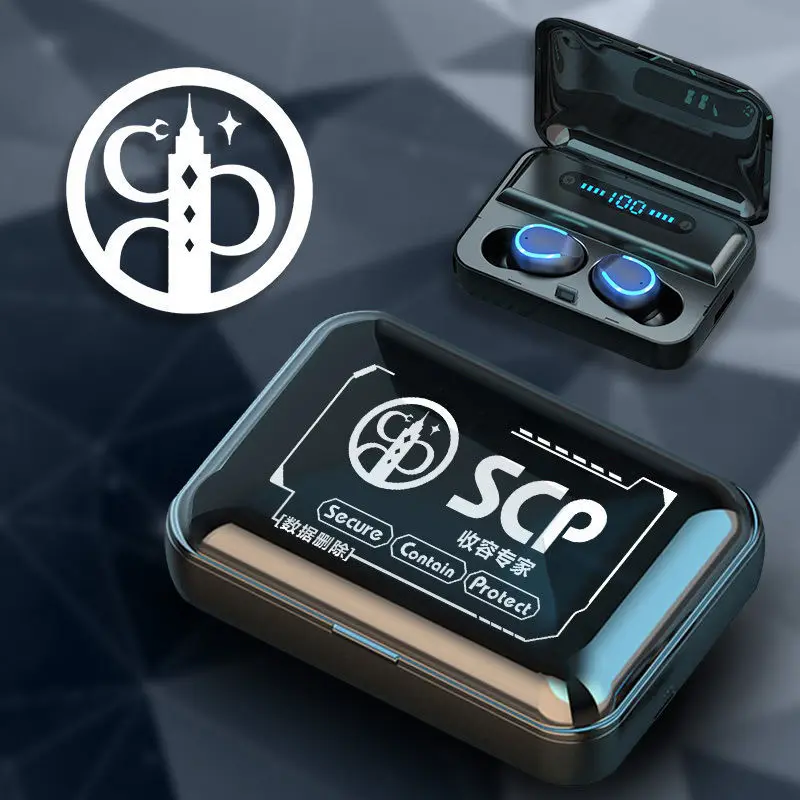 SCP boundation-سماعات رأس لاسلكية أنيمي ، سماعة رأس للألعاب HiFi في الأذن ، سماعات أذن للاعبين ، بلوتوث ، جودة عالية ، هدية ، IPX5