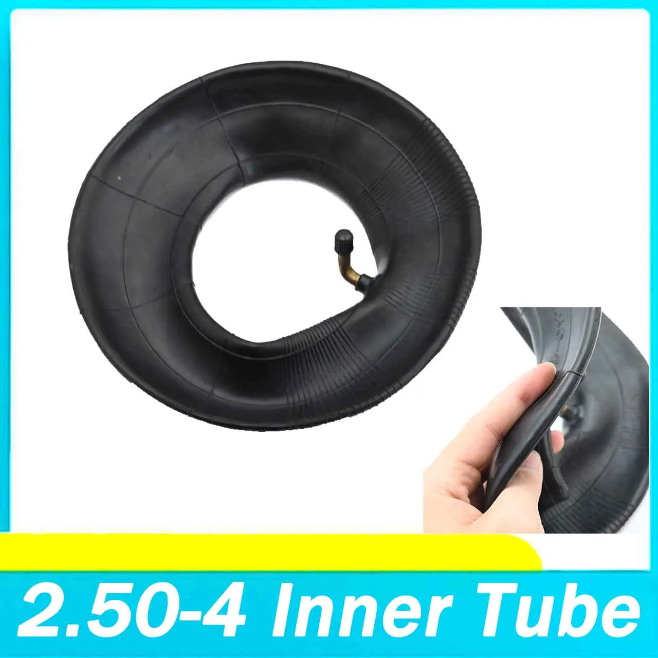 2.50-4 Inner Tube Tire Rubber Valve for Wheelbarrow Hand Trucks Lawn Mowers  Electric Scooter Electric Bicycle Accessories