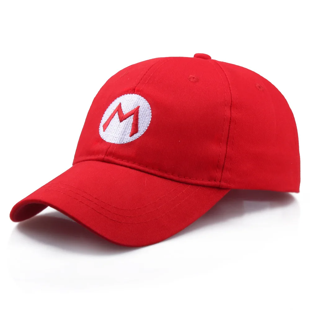 Mario Anime Figure Peripherals Baseball Cap Sun Protection Decoration Cartoon Children Hat Breathable Kids Cosplay Gifts