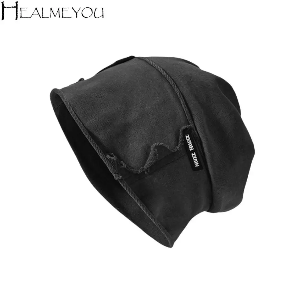 

Casual Vintage Wasteland Pullover Cap Elastic Hip Hop Washed Beanie Cotton Cool Loose Beret Unisex
