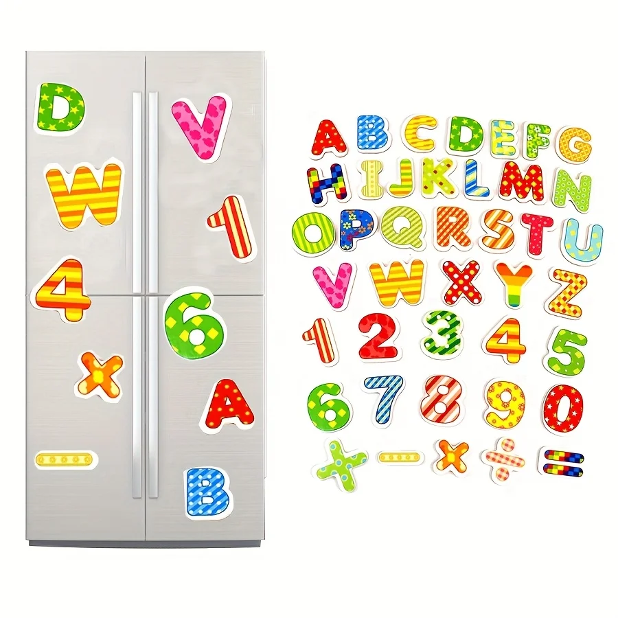 Magnetic Letters Numbers Refrigerator Magnet Alphabet Digit Fridge Magnets Uppercase Lowercase Math JXB