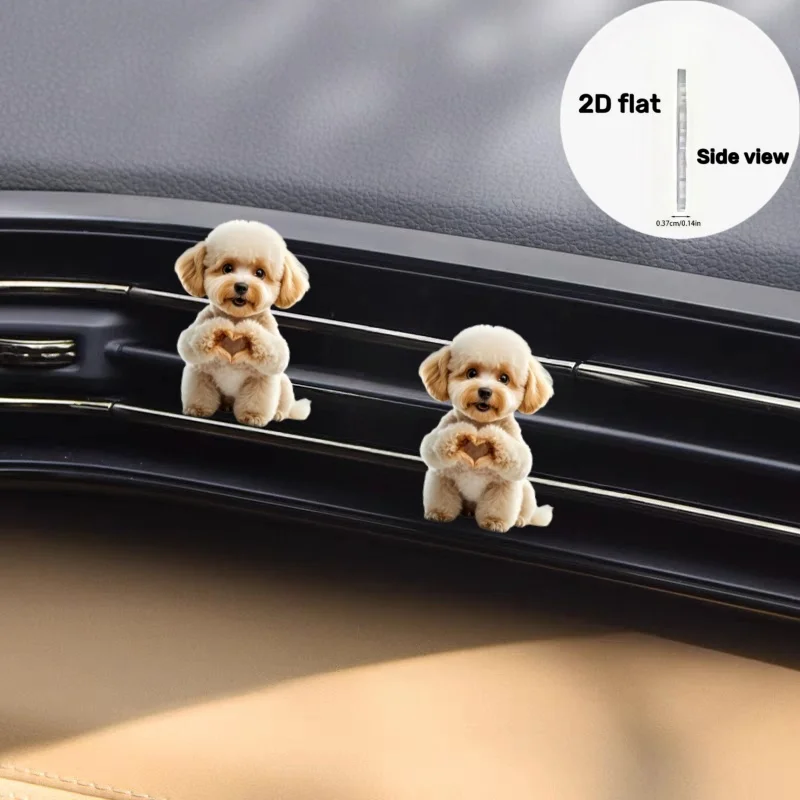 

2D Cute Teddy Car Air Freshener Acrylic Cars Vent Clip Decoration Fragrant Automotive Interior Cartoon Accessories Odswiezacz Do