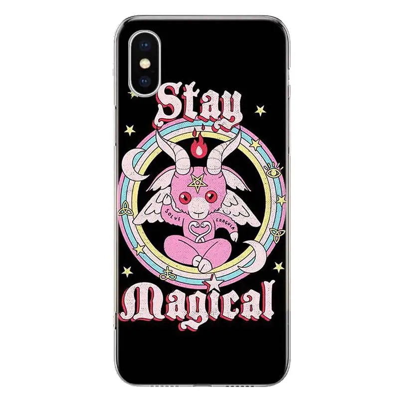 Pink Cat Skull Sorceress Witch Phone Case For Apple iPhone 11 12 13 14 15 16 Pro Max 7 X XS 8 Plus + Mini SE Customized Print So