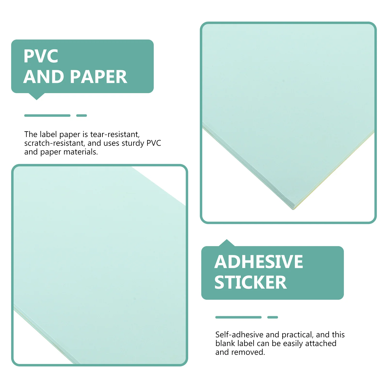

50 Sheets Clean Blank Adhesive Mailing Address Labels for Printer Printable Sticker Paper Labels Sticker Label Printer Paper