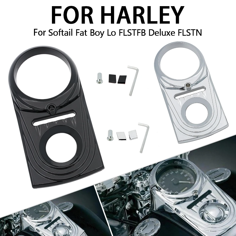 

Fuel Gas Tank Instrument Panel Console Cover Dash Insert Trim For Harley Softail Deluxe Fat Boy Heritage Motorcycle Accessories