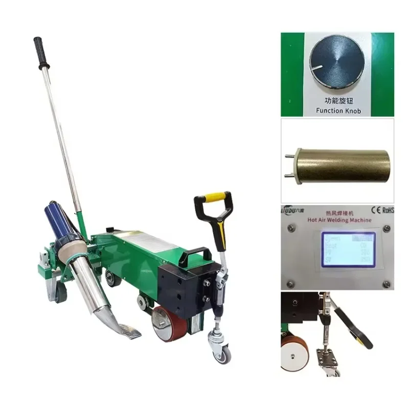 Gold SellerTOP4500A Hot Air Welding Machine - Wide Range 20-670℃ Control Single Wheel Design TPO Membrane Overlap Construction