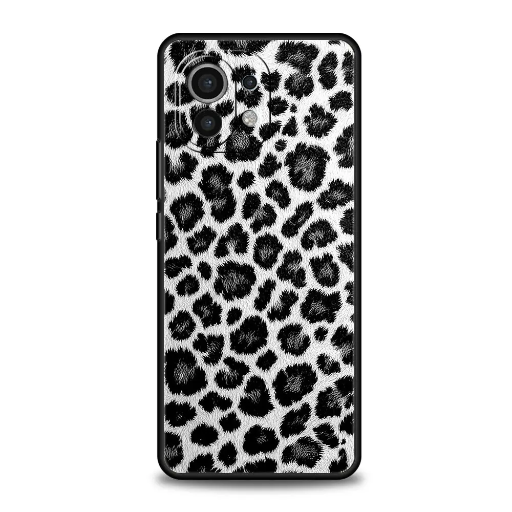 Fashion Tiger Leopard Print Phone Case For Xiaomi Mi 17 15T 15 14 14T 13T 12T Pro 12 13 Lite 5G 11T Poco X6 X7 X5 Pro Soft Cover