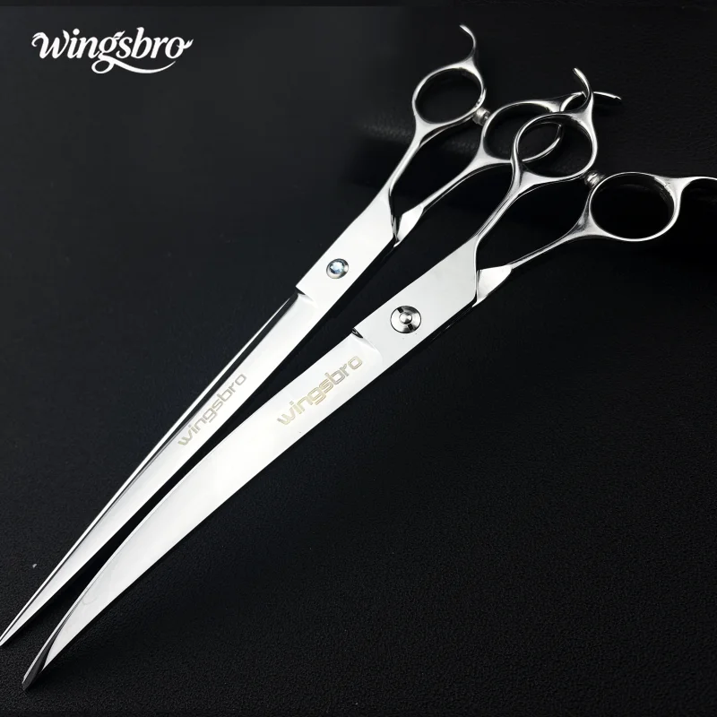 9-inch Pet Grooming Scissors, Stainless Steel, for Trimming Large Areas and Shaping the Back of Pets