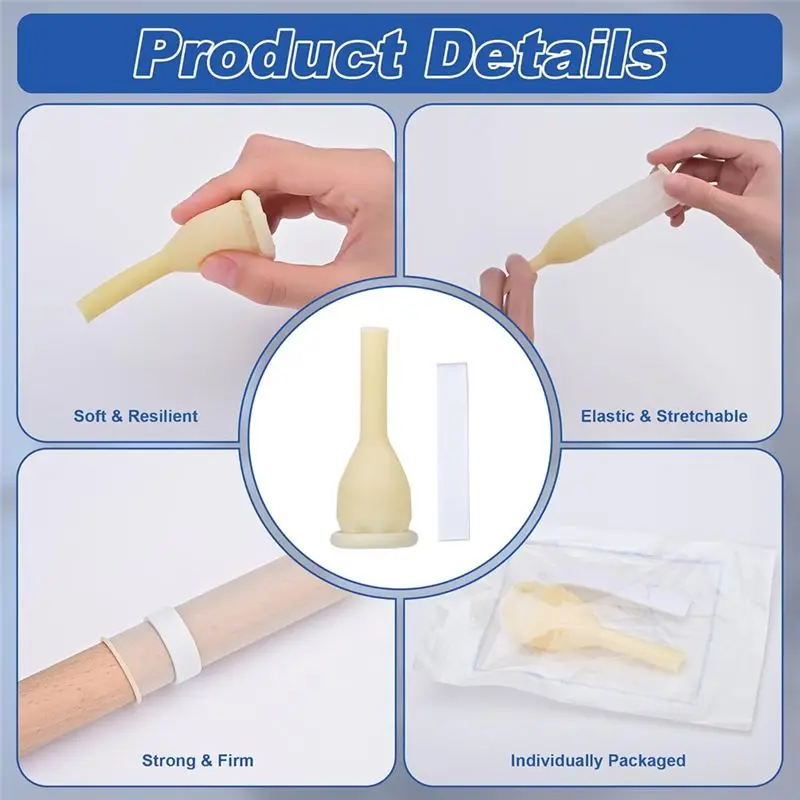 A73U Latex Urinary Sheath Disposable Urinary Sheath Shrinking Bedridden Urinary Incontinence Patients With Urine Collection