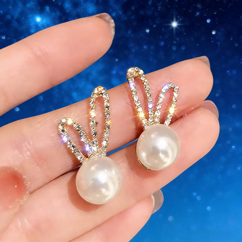 

Sweet Women's Cute Rabbit Earrings,Ear Ornaments 1 Pair Fashion Jewelry