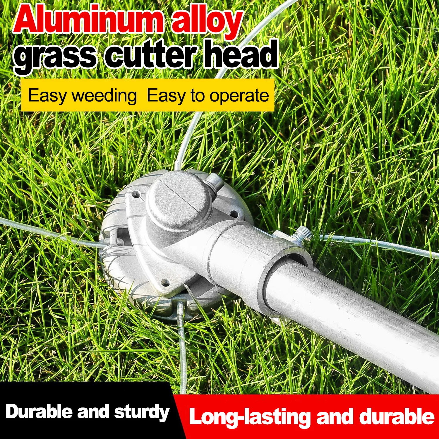 

Универсальная головка газонокосилки из алюминиевого сплава и сменная нейлоновая сталь для линии кошения газонокосилки, аксессуары для головки сорняков