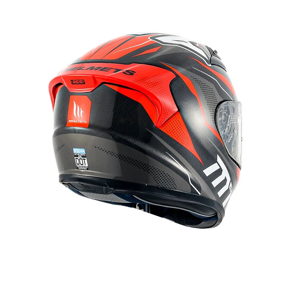 Мотоциклетный гоночный змеиный карбоновый шлем Mt, Испания Kre Classics, волокно, стекло, двойная пряжка D-образного кольца