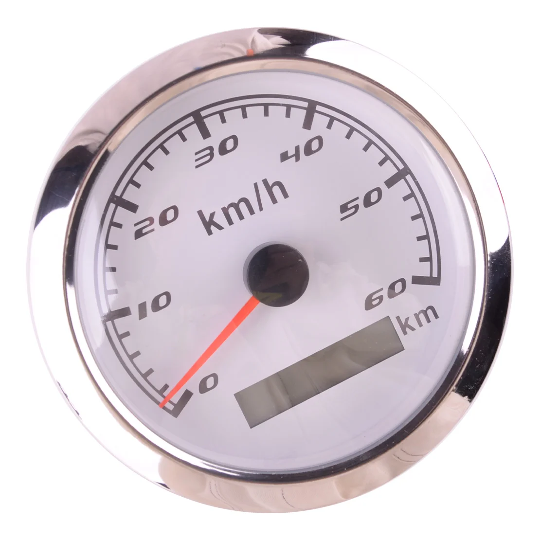 85mm Gauge Speedometer Mile Counter Tacho Meter 0-60km/h Universal for Car Truck Bus Motorcycle Yacht Boat 12V/24V