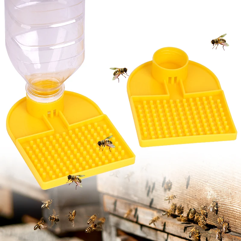 Bienen Wasser Feeder neues Design Eingang in Bienenstock Fütterung internen Mineral flaschen adapter Anti Ertrinken Imkerei Lieferungen