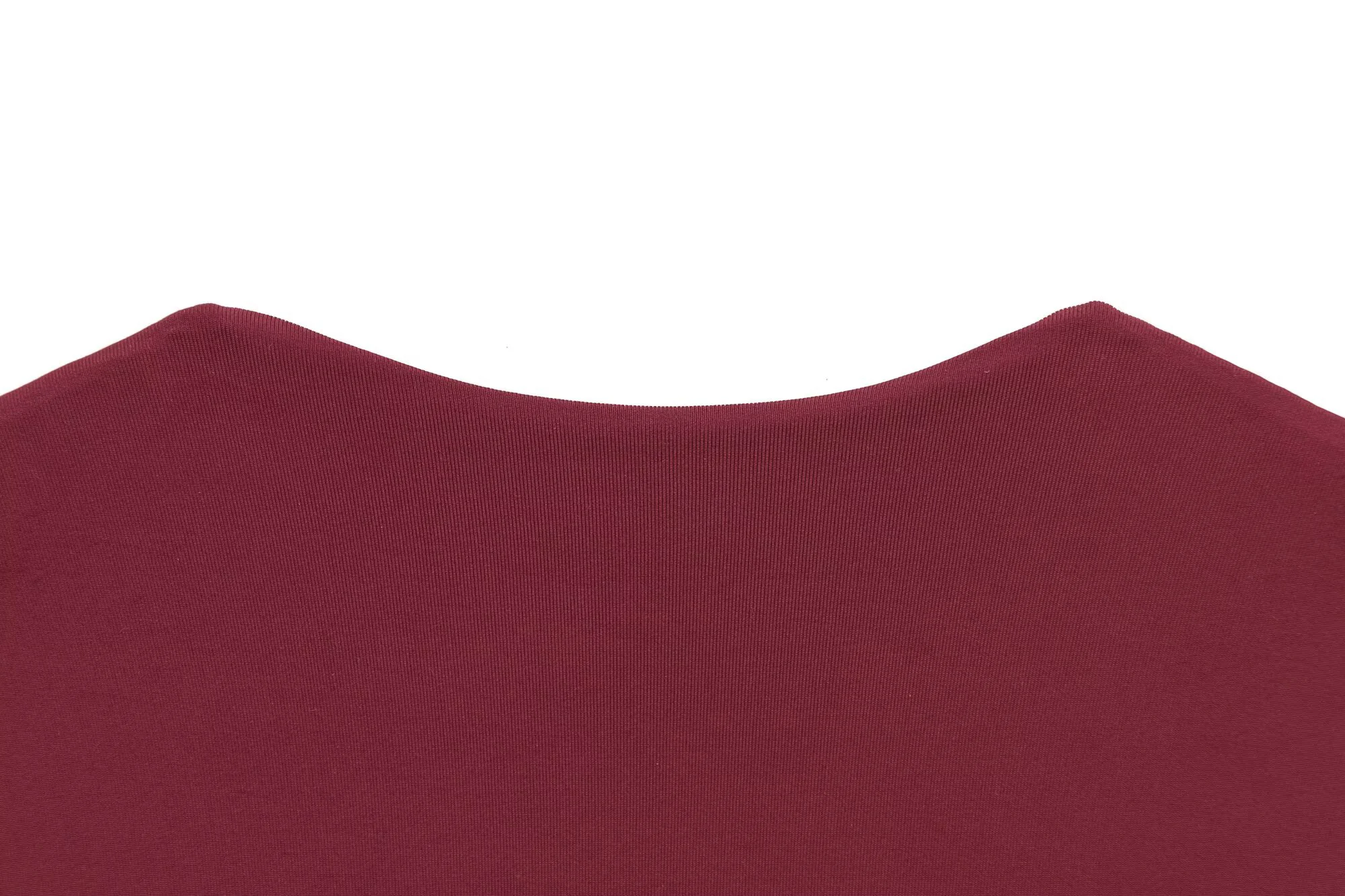 Abito da sera francese da donna primaverile con cintura decorata a pieghe, scollo a V a maniche lunghe e abito elegante