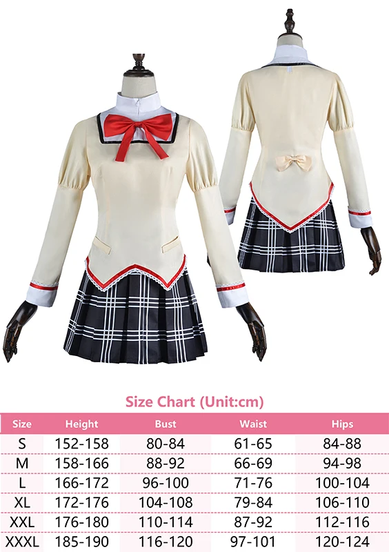 Anime Cos Homura Akemi Cosplay Costume Girls Roleplay Outfit Fantasy School Uniform Sets Halloween Carnival Suit Accessories