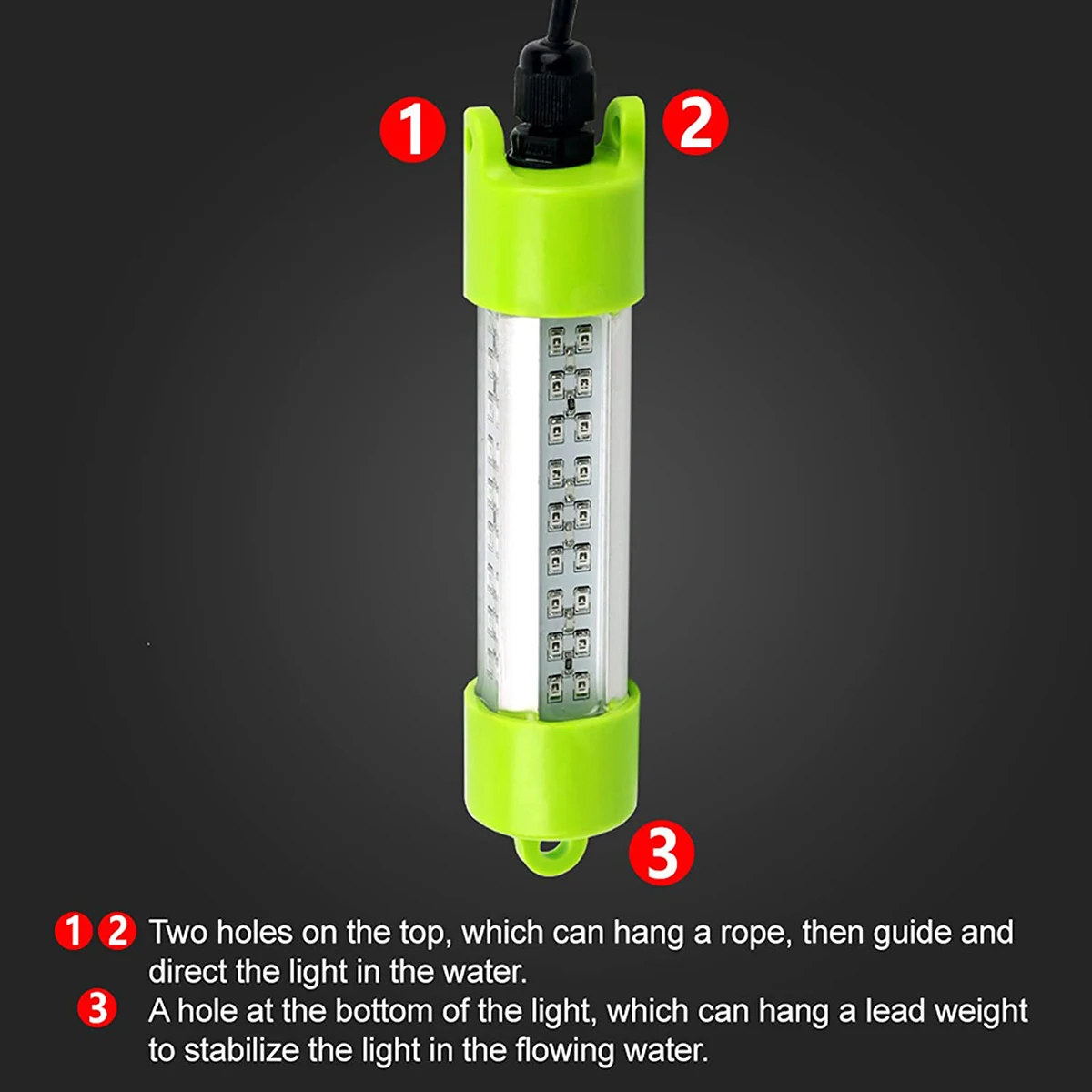 SOFT-45W DC 12V High Power Super Bright LED Fish Attractants Submersible Underwater Dock Night Fishing Light Lures Fish Lamp
