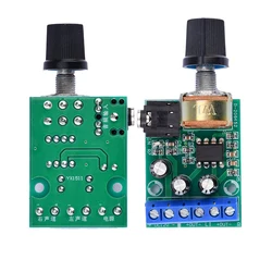 TDA2822 TDA2822M Amplifier Board DC 1.8V-12V 2.0 Channel Stereo Mini AUX Audio Amplifier Module AMP with 50K Ohm Potentiometer