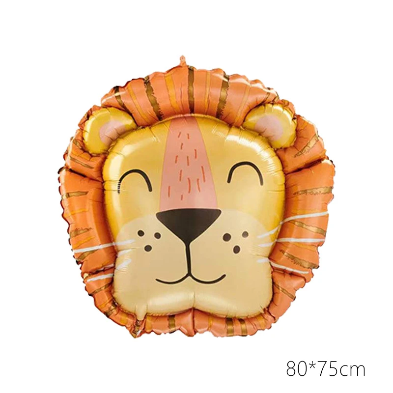 1pc Cartoon Animal Foil Balloons fox lion bear squirrel Globos Air Balloon Birthday Party Decorations Kids Inflatable Toys