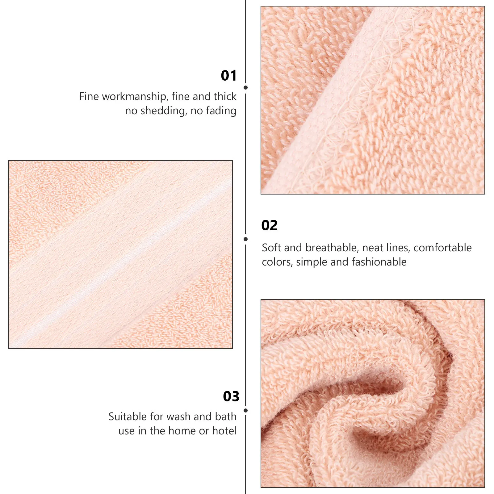 1Pcs Cotton Face Towel Premium - Home Textiles Towel Set ulasan dan harga