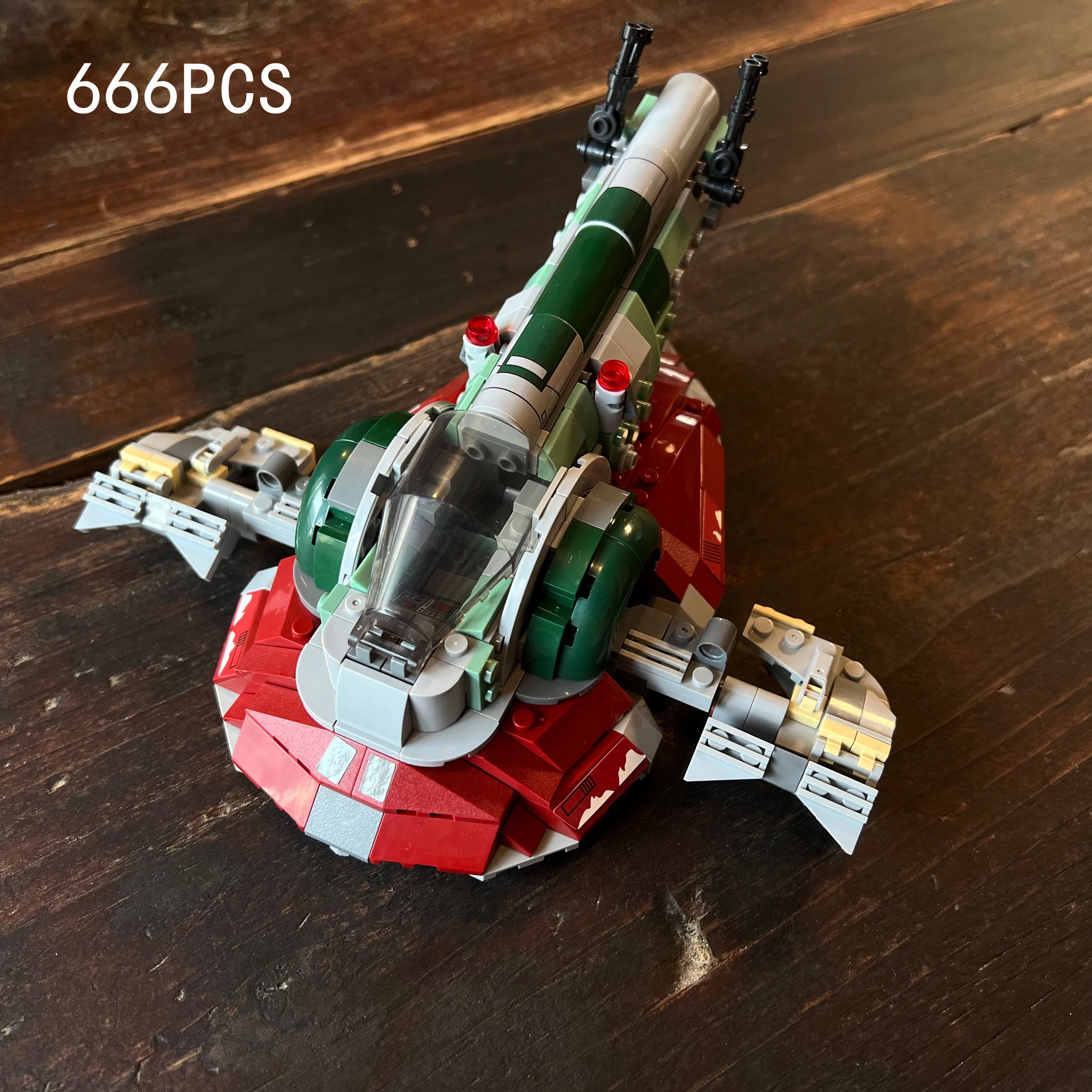 

Bobafet's spaceship 75312, a building block toy for assembling warships, a gift for boys and a puzzle toy for children