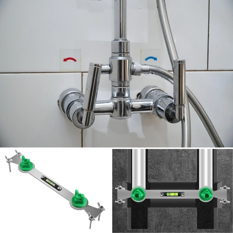 Shower Head Location Tool, Hot and Cold Water Pipe Leveler, Leveling Shower Faucet Repair, Hot and Cold Water