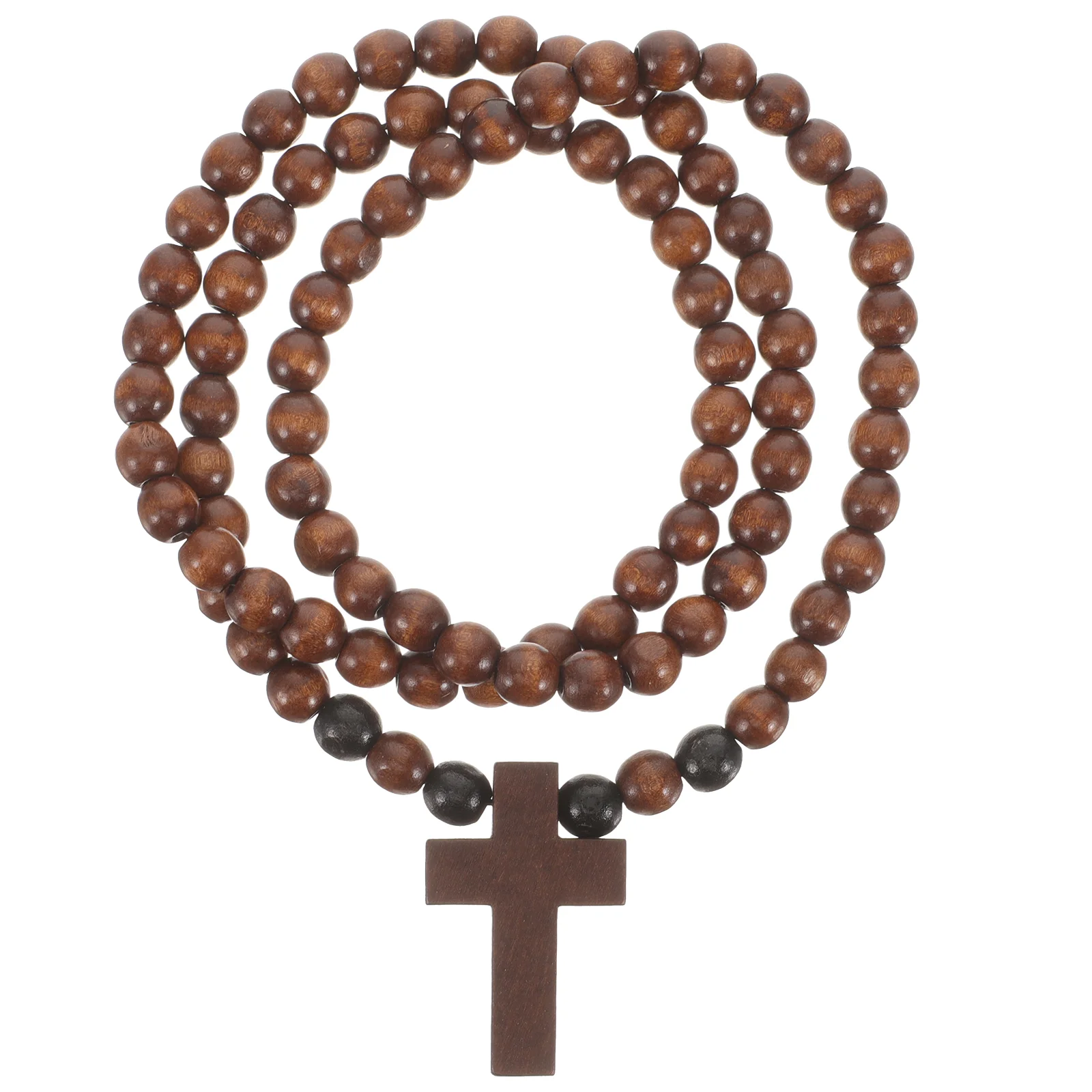 

Chain Necklace Cross Men Crosses for Women Clothing Rosary Wooden Costume Women's Necklaces Man Pendant