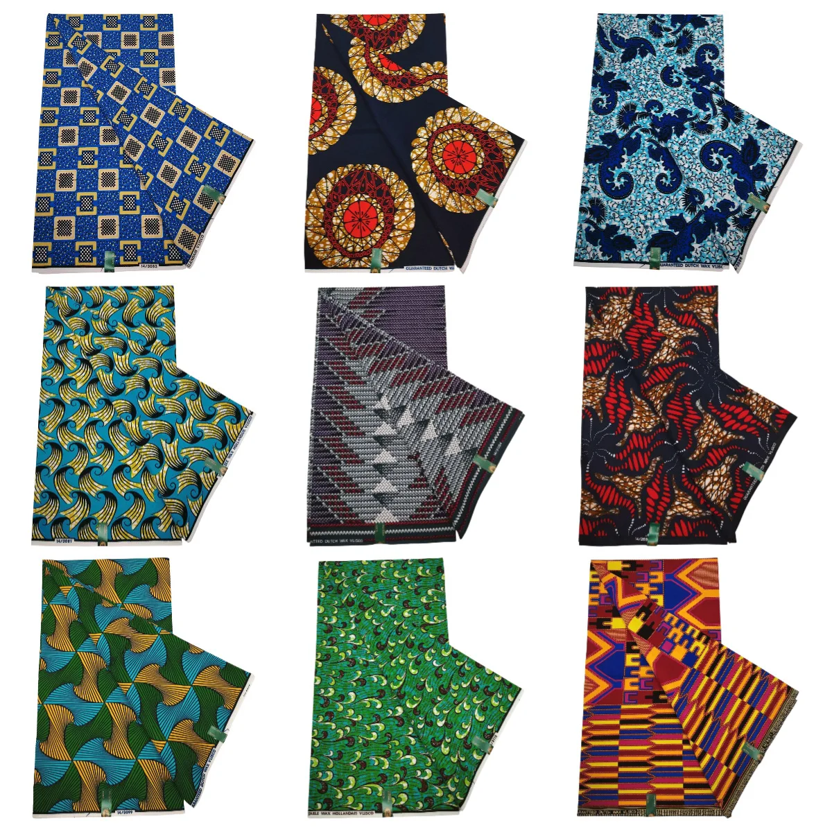 6Y African Wax Cloth Pure Cotton African Holland Wax African Dress Jacquard Fabric African Traditional Wax Dyeing Cloth