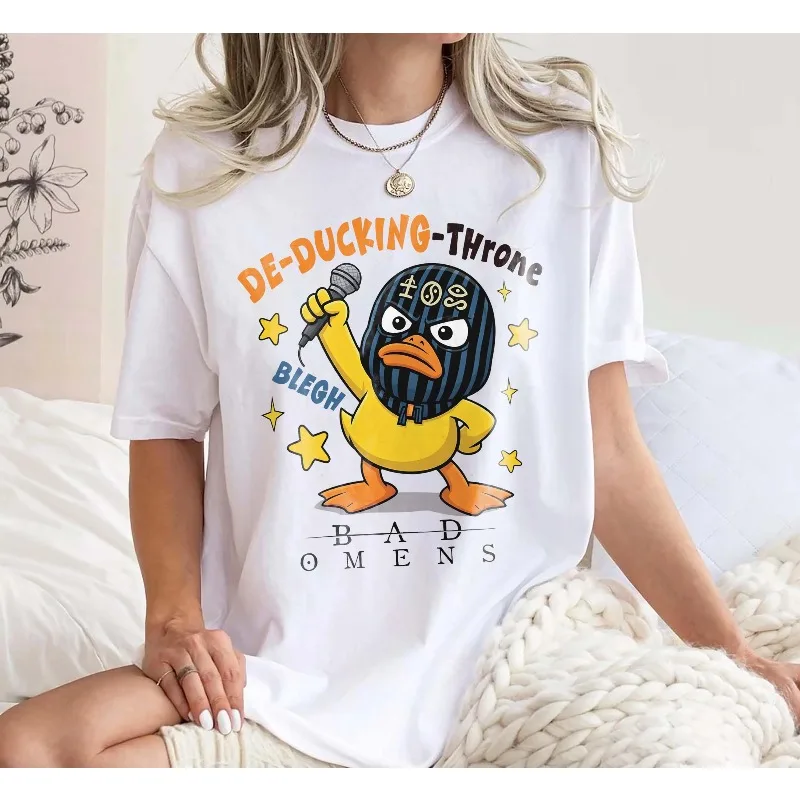 Bad Omens Noah Sebastian Duck T-Shirt, Do You Feel Love Tour Merch Summer Men's and Women's T-shirt Top