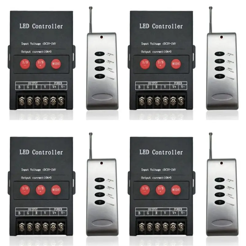 

ABKN-4X 30A Led Controller IR Remote Big Power 360W BT Controller For RGB Strip Light DC5-24V