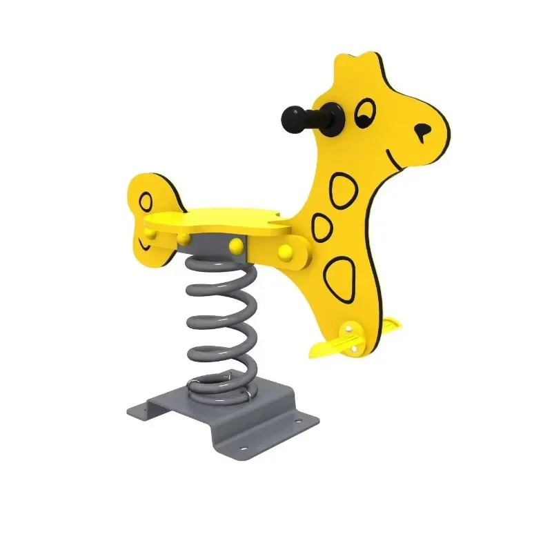 High-quality outdoor animal plastic rocking horse/spring rider toys for kids