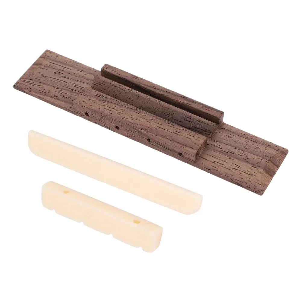 

Piano Code Bridge Set Ukulele Fittings Brass Instrument Accessory Wood Nut Part Accessories
