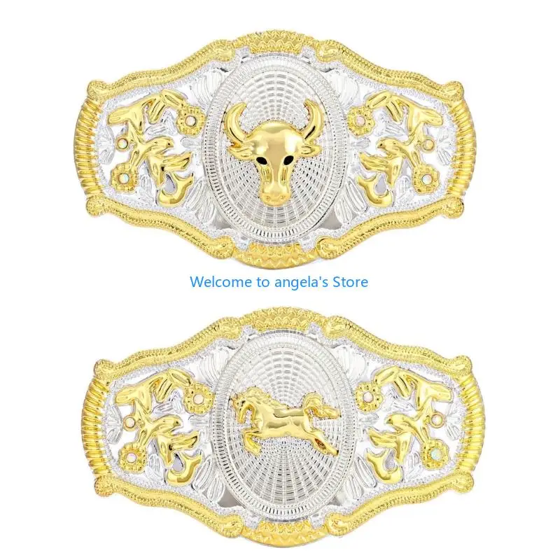 

X4YC Винтажная пряжка для ремня, замена, уникальная пряжка для ремня, металлический реквизит для фотосессии, нежная пряжка в для