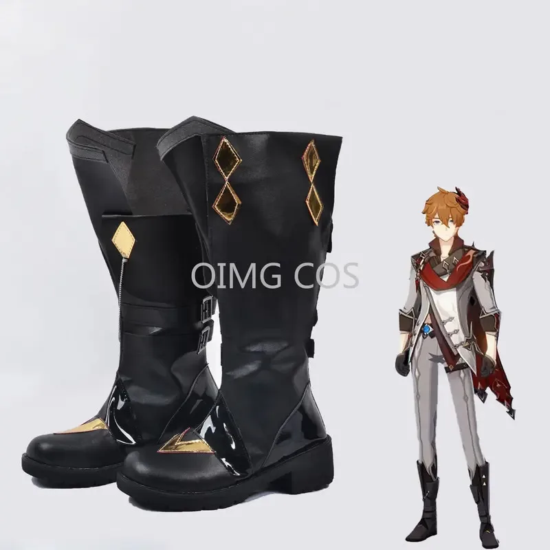 

Impact Tartaglia Cosplay Shoes Anime Chinese Style Halloween for men Game