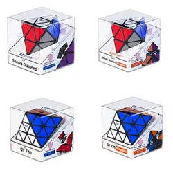 QIYI FTO Skew Diamond Octahedron Magnetic / No Magnetic Magic Cube Black Educational Toy Toys For Children Cubo Magico Toys