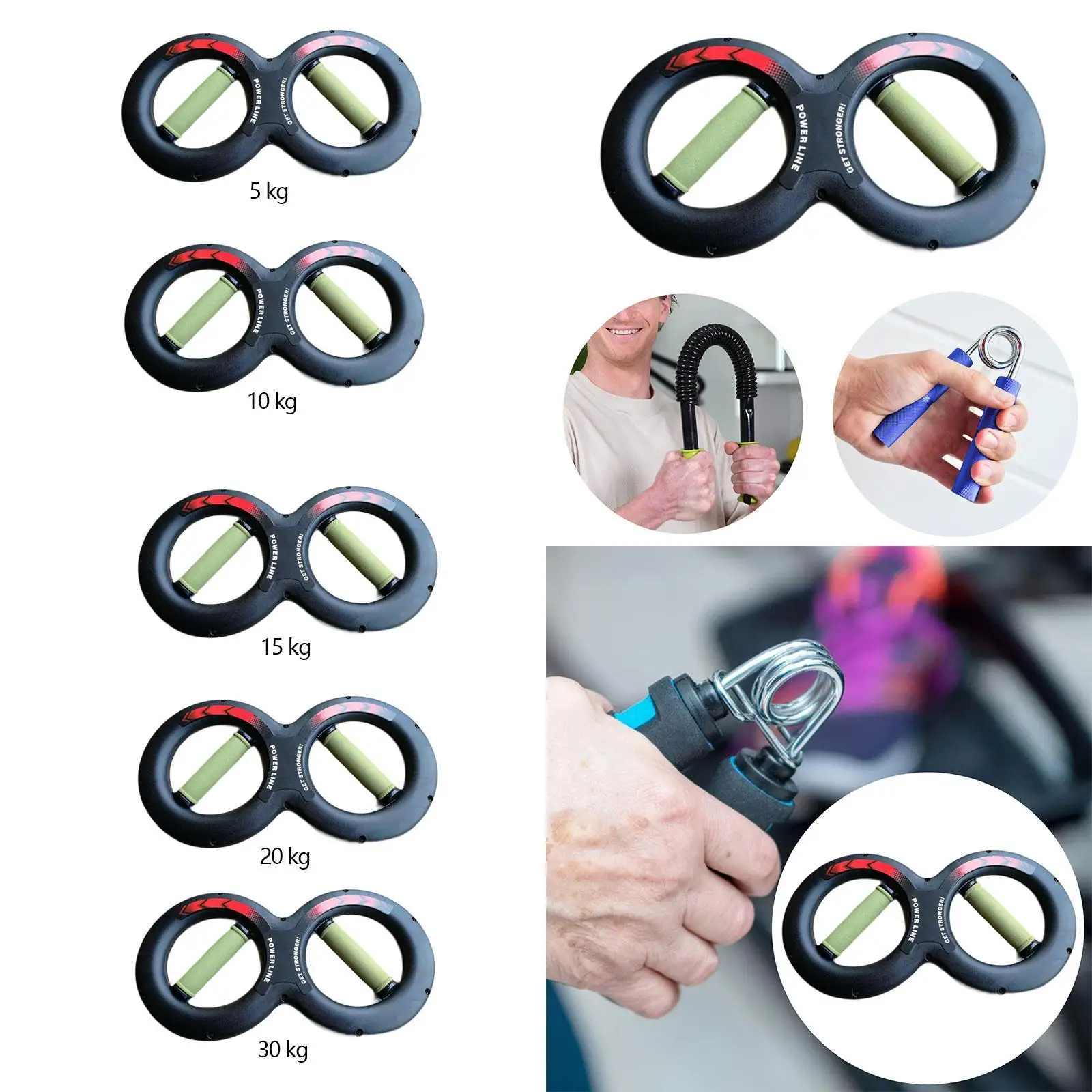 جهاز تدريب اليد والساعد ومدرب المعصم للذراع للرجال والنساء