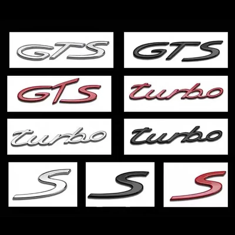 أعلى جودة ثلاثية الأبعاد رسالة الخلفي الجذع شعار شارة شعار السيارة ملصق ل GTS GT1 GT2 الديزل الكهربائية S 4