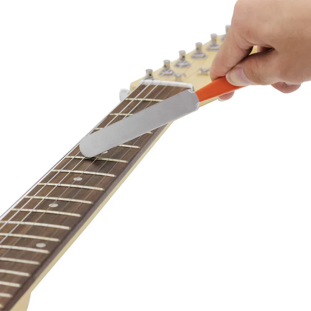 SLADE Fret Crowning File, Gitarren-Fret-Dressing-Werkzeug, Gitarrenbauer-Feile aus Edelstahl für elektrische/akustische Gitarren, Bass, Mandoline – Detail 10
