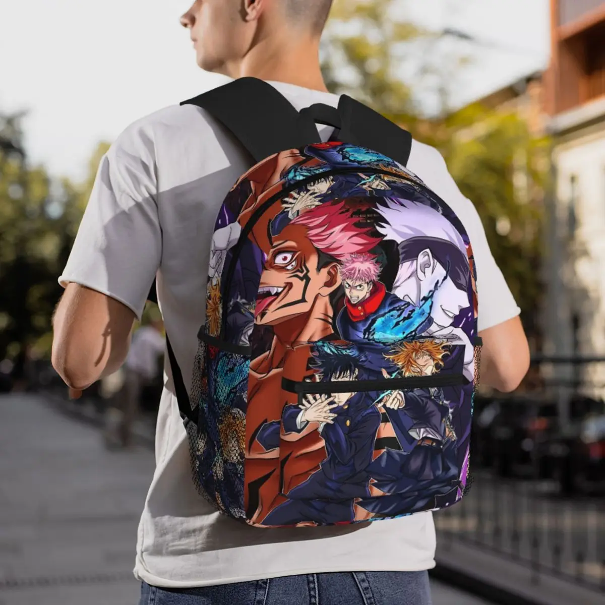

Jujutsu Kaisen Student Backpack School Bag Hiking Travel Daypack for Boys Girls Fashion Bookbag Shoulder Bags