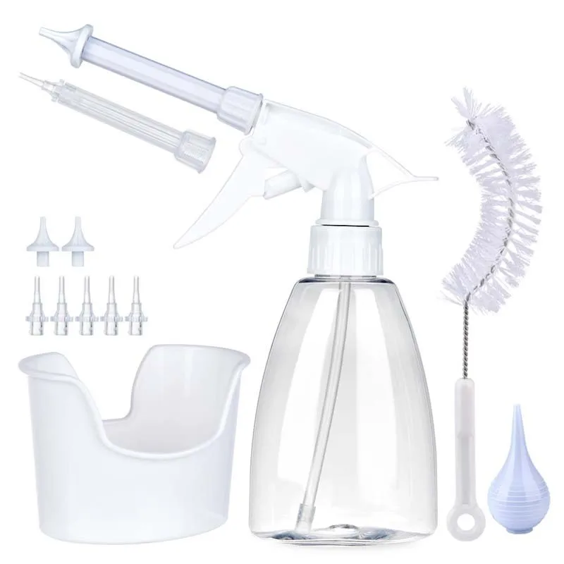 

Ear Wax Removal Kit Ear Irrigation Washer Bottle System With Cleaning Tips Thread Cap Bulb Syringe Adults Kid Safety Ear Care