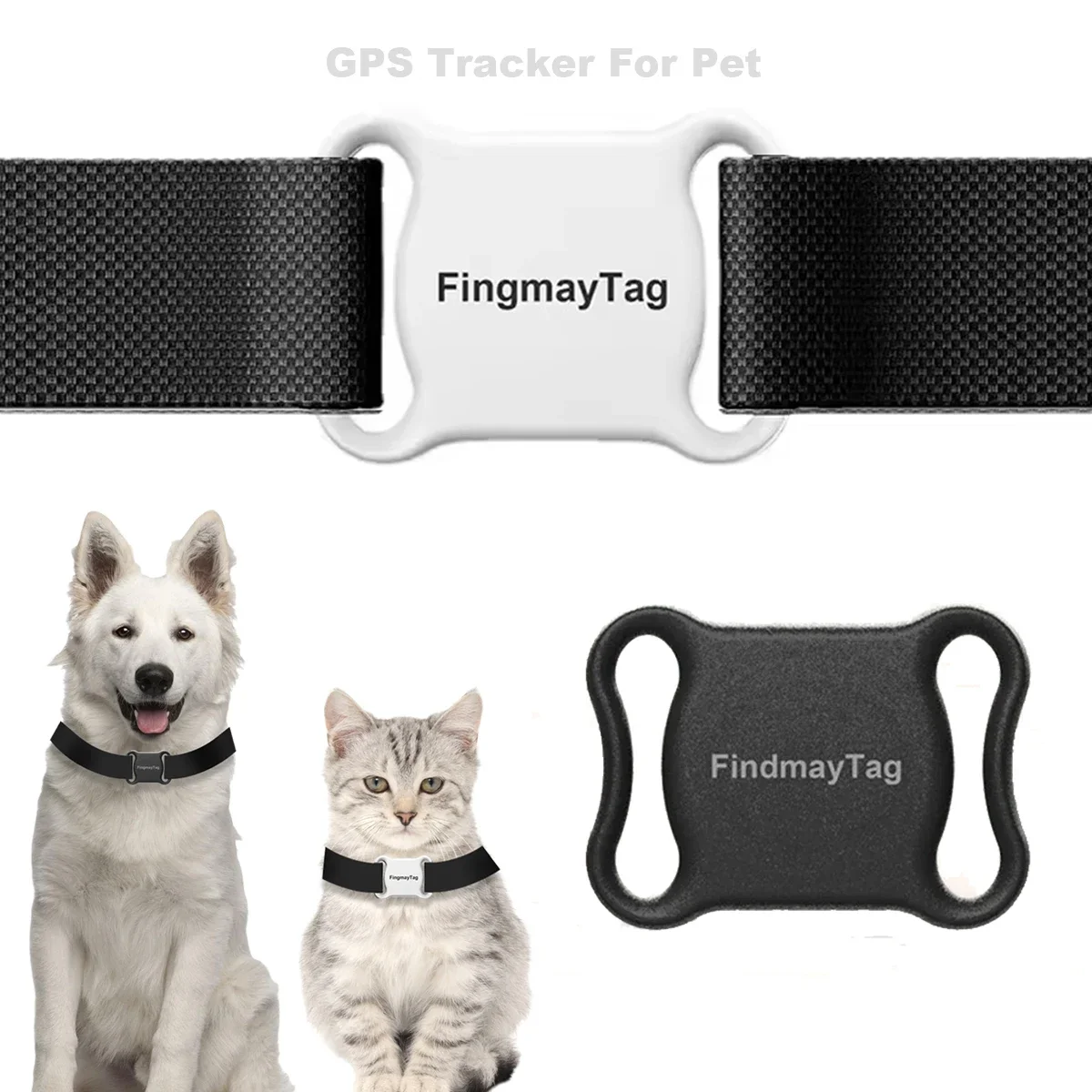 Gps Tracker Cat Pet Waterproof Anti-Lost Gps Mini Locator Free App Bluetooth Locator Tracking Electric Collar for Dog Supplies