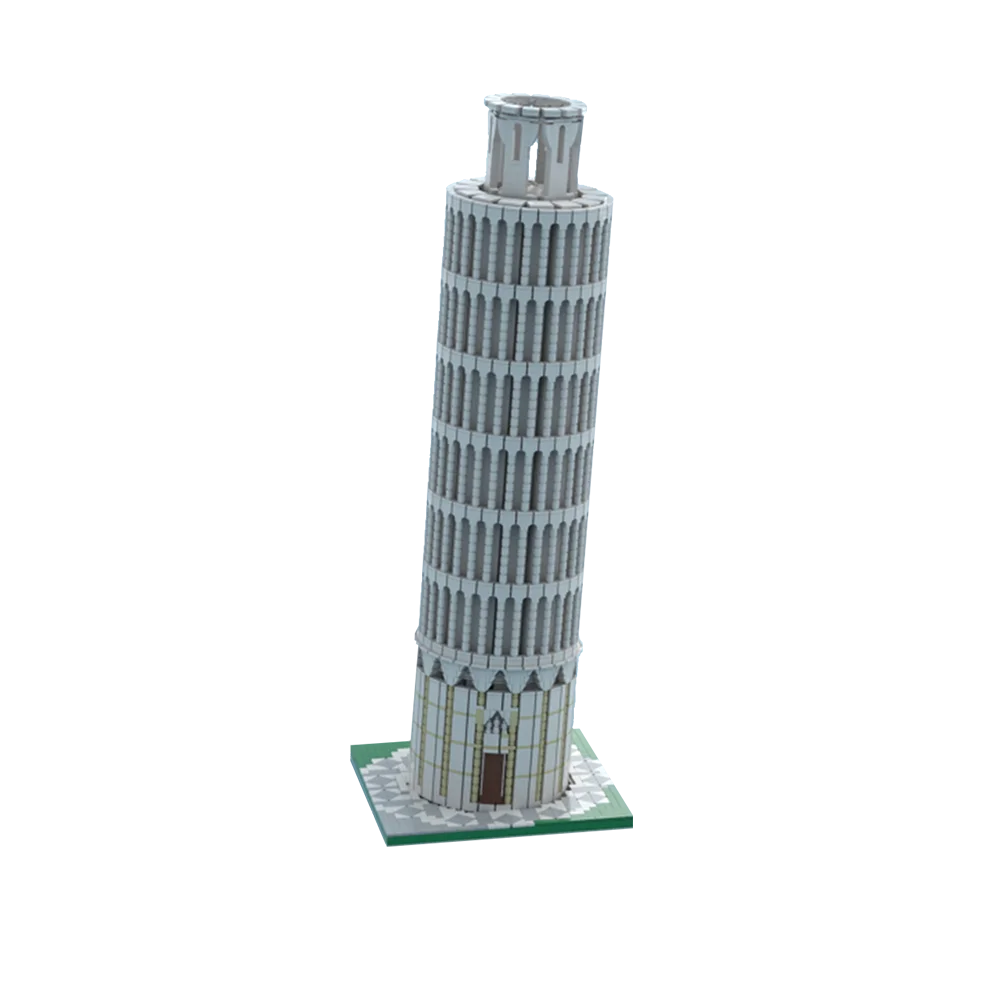 

4655PCS Gobricks MOC Leaning Tower of Pisa Building Blocks Toys Model Tower Cathedral DIY Bricks Set Collection for Adult Gift