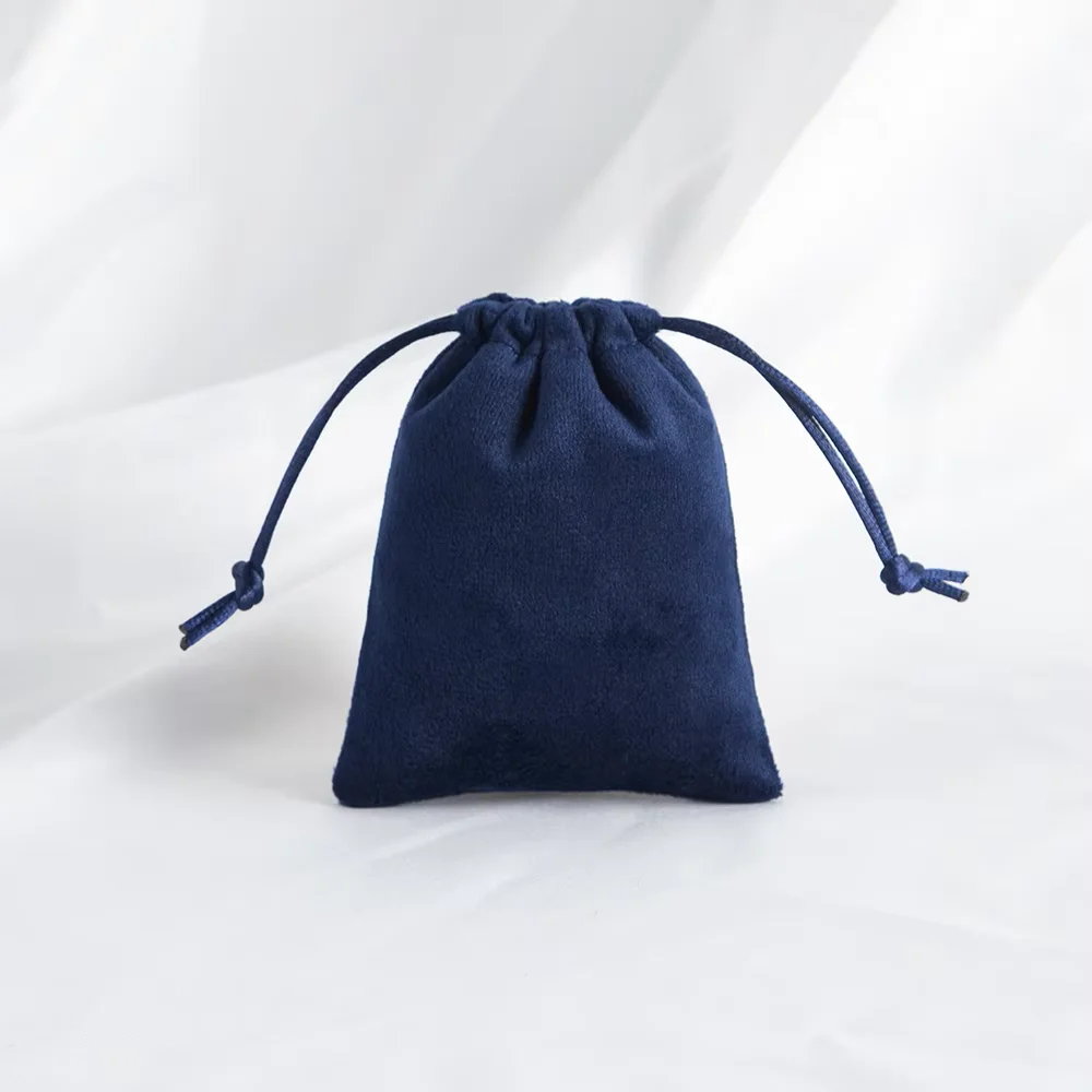 5Pcs Soft Velvet Drawstring Pouches for Jewelry Storage