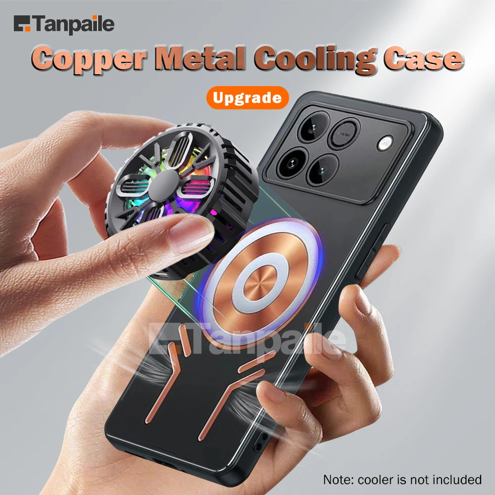 

Magnetic Metal Cooling Case For Honor WIN RT Power 2 Shockproof Copper Heat Dissipation Cover