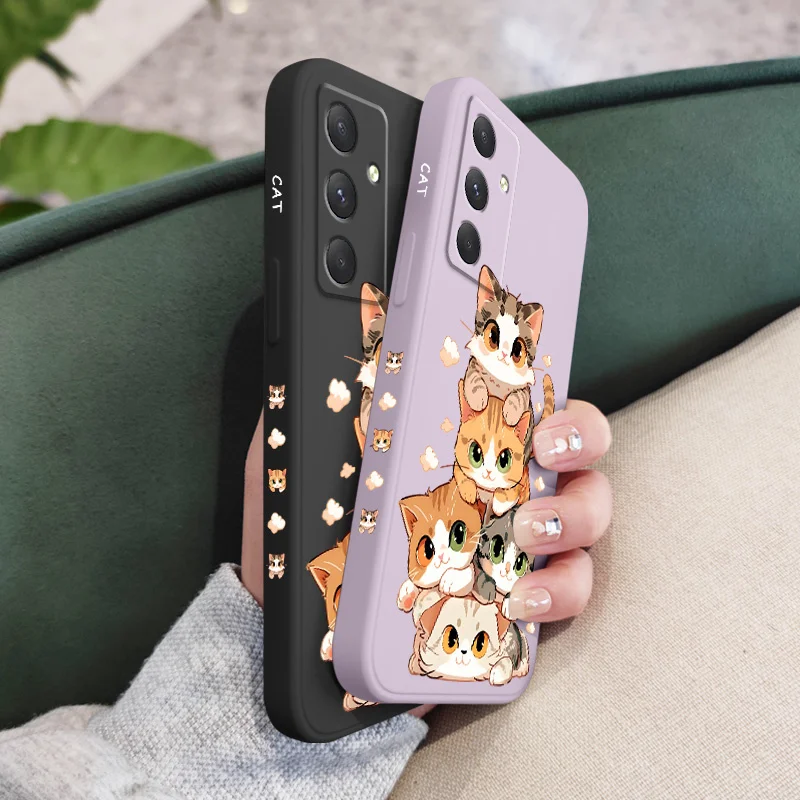 น่ารักนุ่มสําหรับSamsung Galaxy A56 A36 A26 A16 A06 A55 A35 A25 A15 A05 A05S A54 A34 A24 A14 A04 A04S A04E 4G 5G Cov