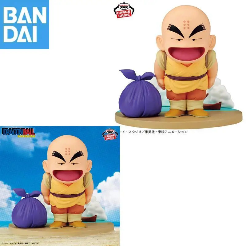 100% 오리지널 반다이 나무코 반프레스토 드래곤 볼 히스토리 박스 크릴린 데스크탑 장식품 PVC 애니메이션 피규어 모델 수집가 장난감 선물