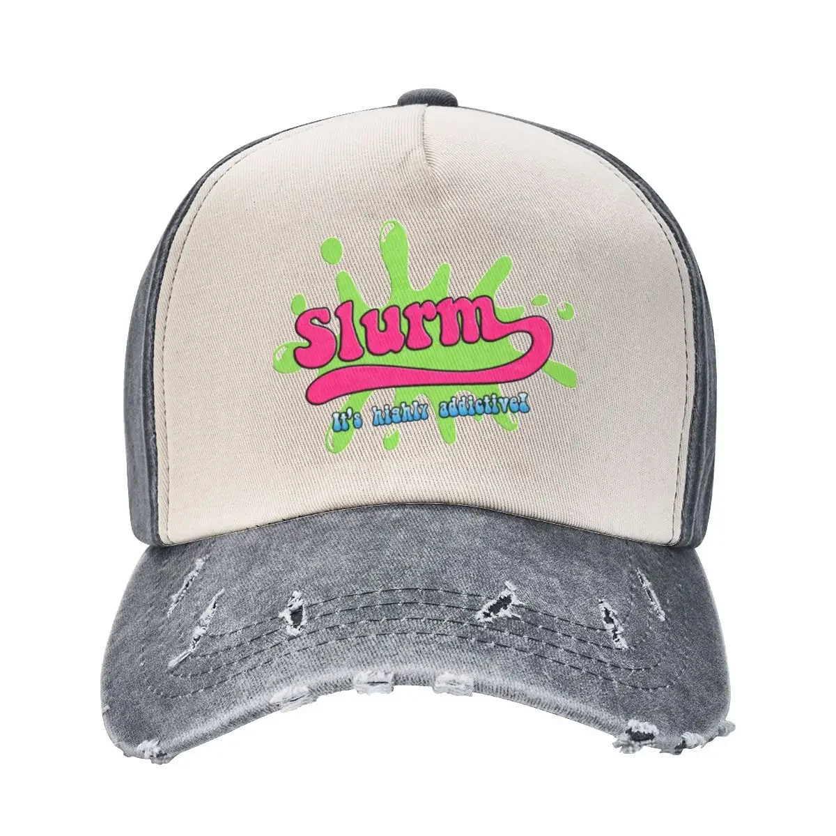 slurm - highly addictive(distressed) Cowboy Hat Beach Outing sun hat Kids Hat Sun Hats For Women Men's