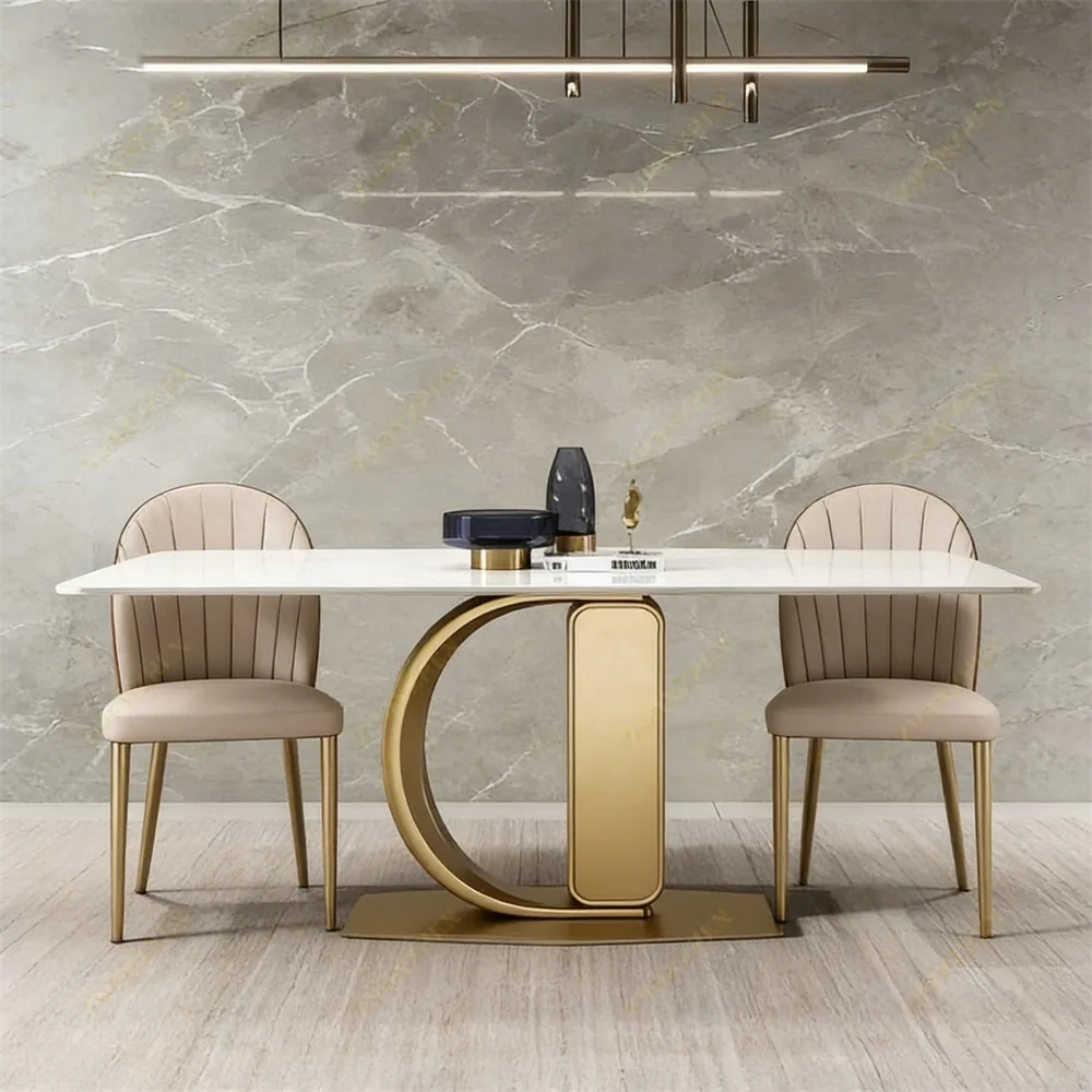 # Minimalist Modern Set Luxury Marble Dining Table Dinning Table Set 6 Chair